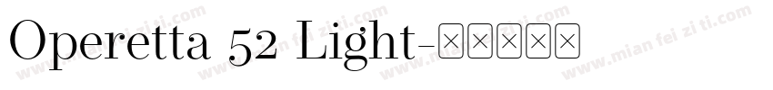 Operetta 52 Light字体转换